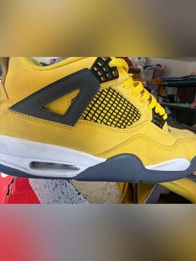 Jordan Yellow and Black Sneakers